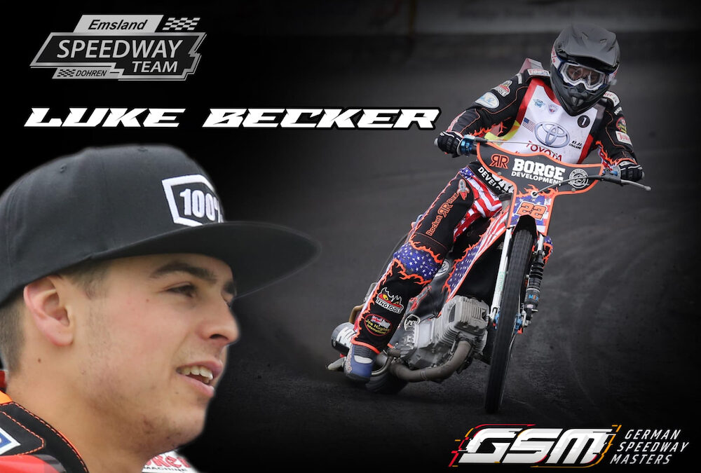 Mit dem US Boy Luke Becker ist unser Emsland Speedway Team Dohren komplett 💪